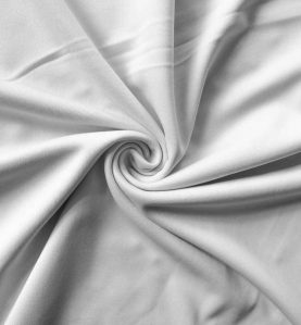 Poly Stretch Drape White