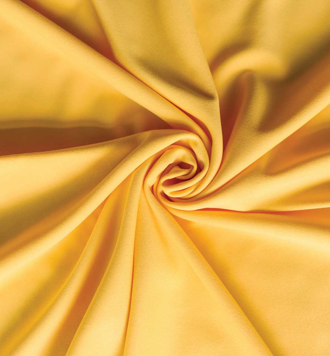 Pastel Yellow Cotton Stretch Sateen, Baby Yellow Fabric, Stretch