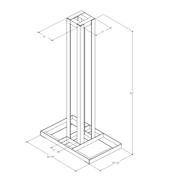 Furniture Dolly Cart drawing