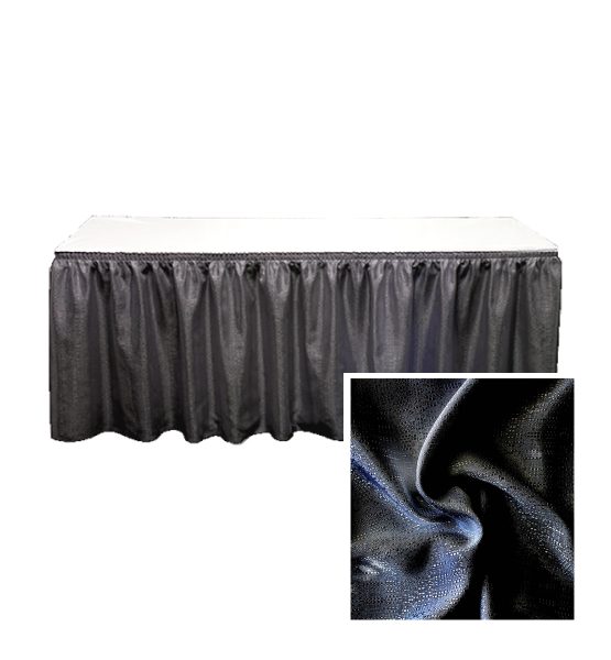 banjo table skirting black