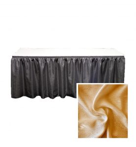 banjo table skirting gold