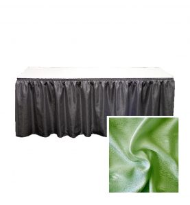 banjo table skirting kelly green