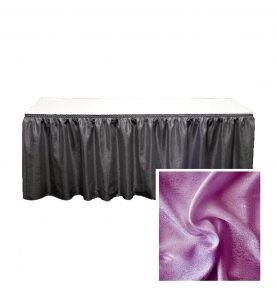 banjo table skirting plum