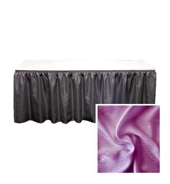 banjo table skirting plum