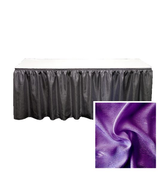 banjo table skirting violet