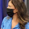 Pleated Fabric Mask in Natural Cotton