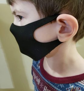 sleek mask in use kids side view