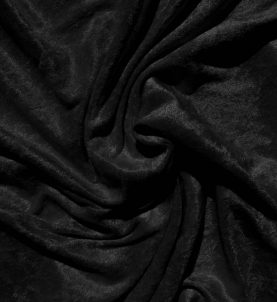 Velvet Stretch Drape Black