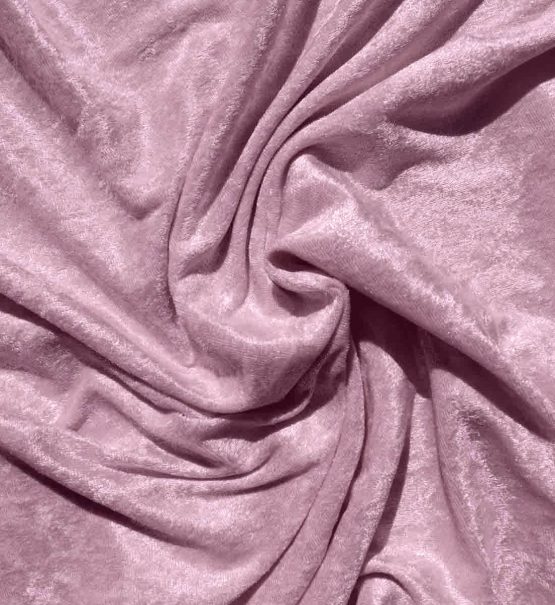 Velvet Stretch Drape Pale Pink