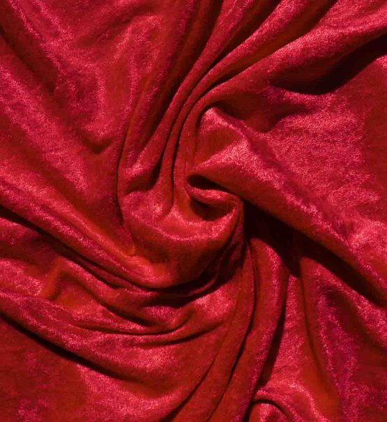 Velvet Stretch Drape Red