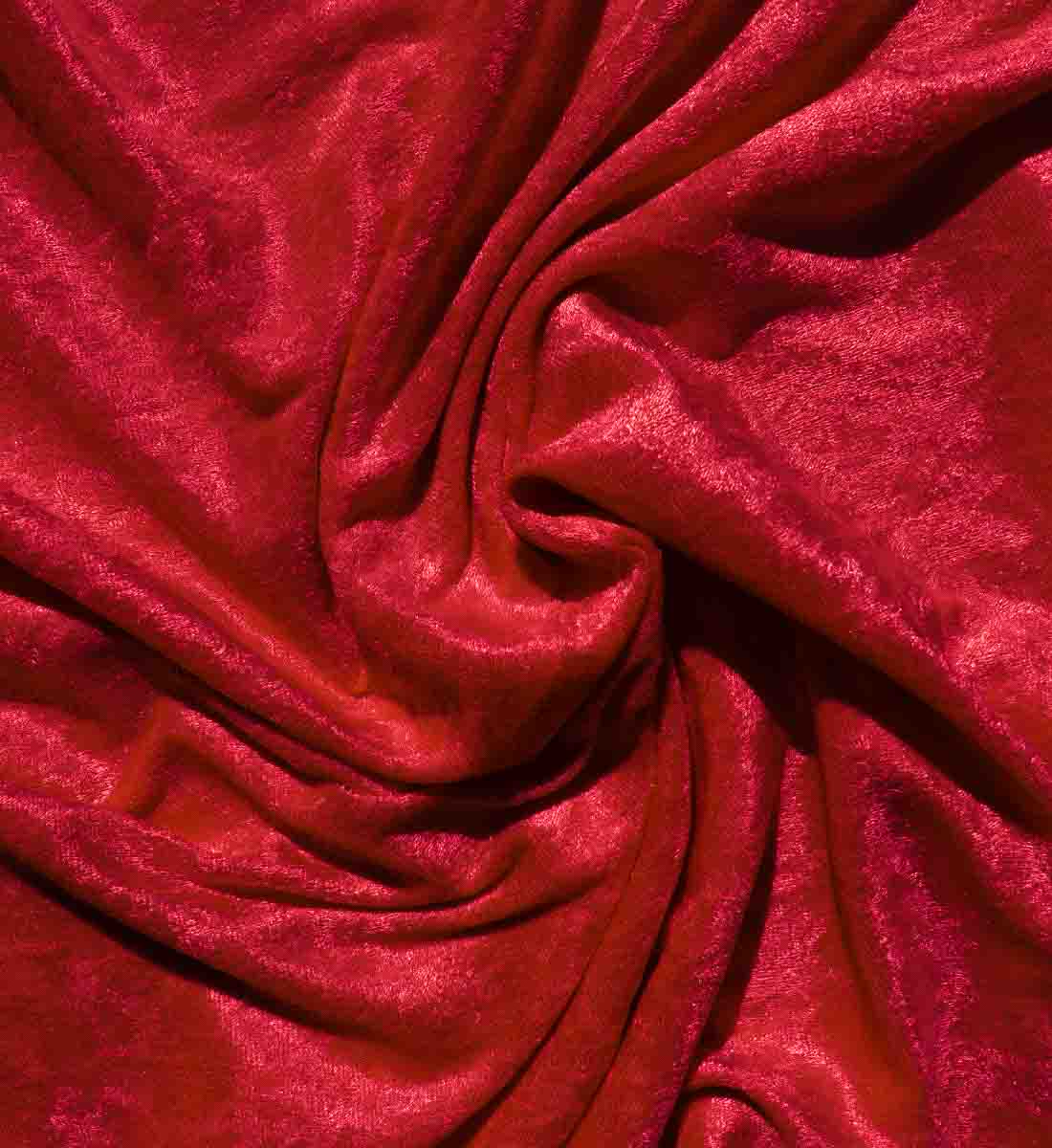Royal Velvet Fabric Red, by the yard