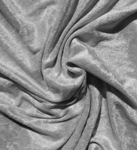 Velvet Stretch Drape Silver