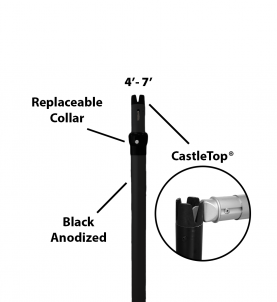 2″ Telescoping Two-Piece Slip-Collar Upright