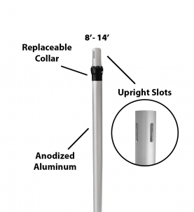2″ Telescoping Two-Piece Slip-Collar Upright