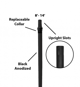 2″ Telescoping Two-Piece Slip-Collar Upright