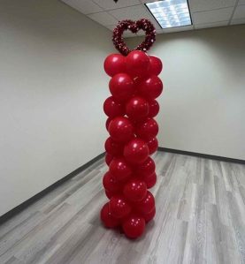 balloon column in use