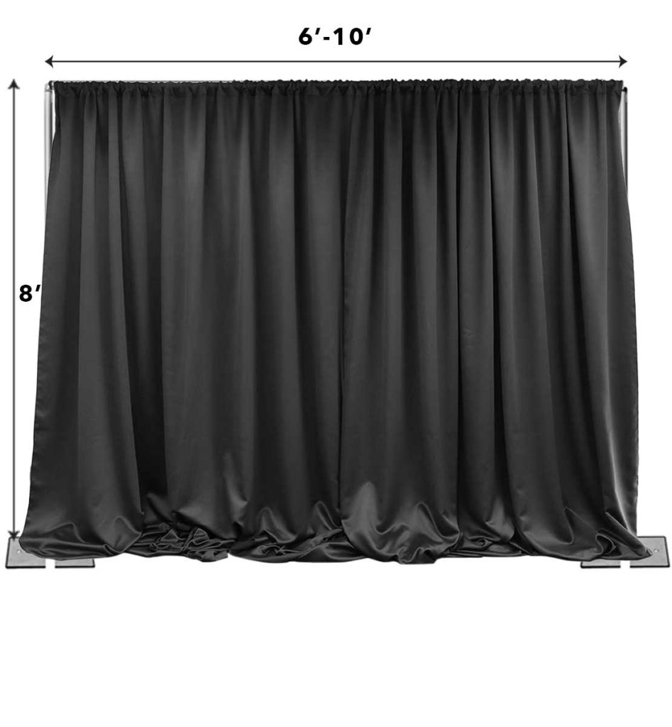 Pipe and Drape Backdrop Kit 8ft Fixed Height (10ft Wide)8ft Fixed Height, Facilities, Party