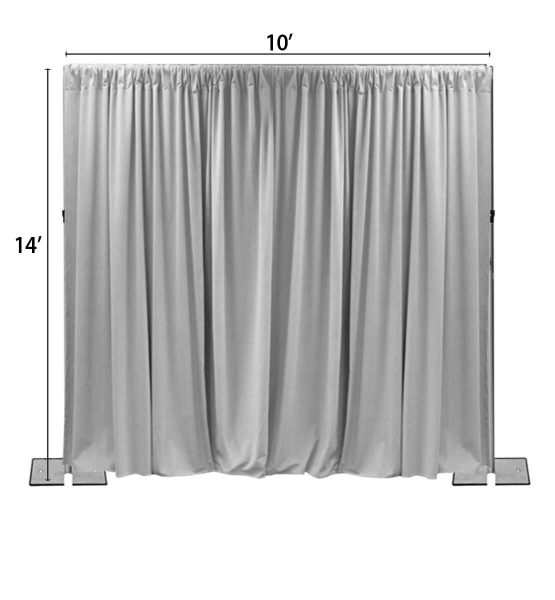 Pipe and Drape Backdrop Kit <br>– 14FT High Slip Collar (10ft Wide) - Image 2