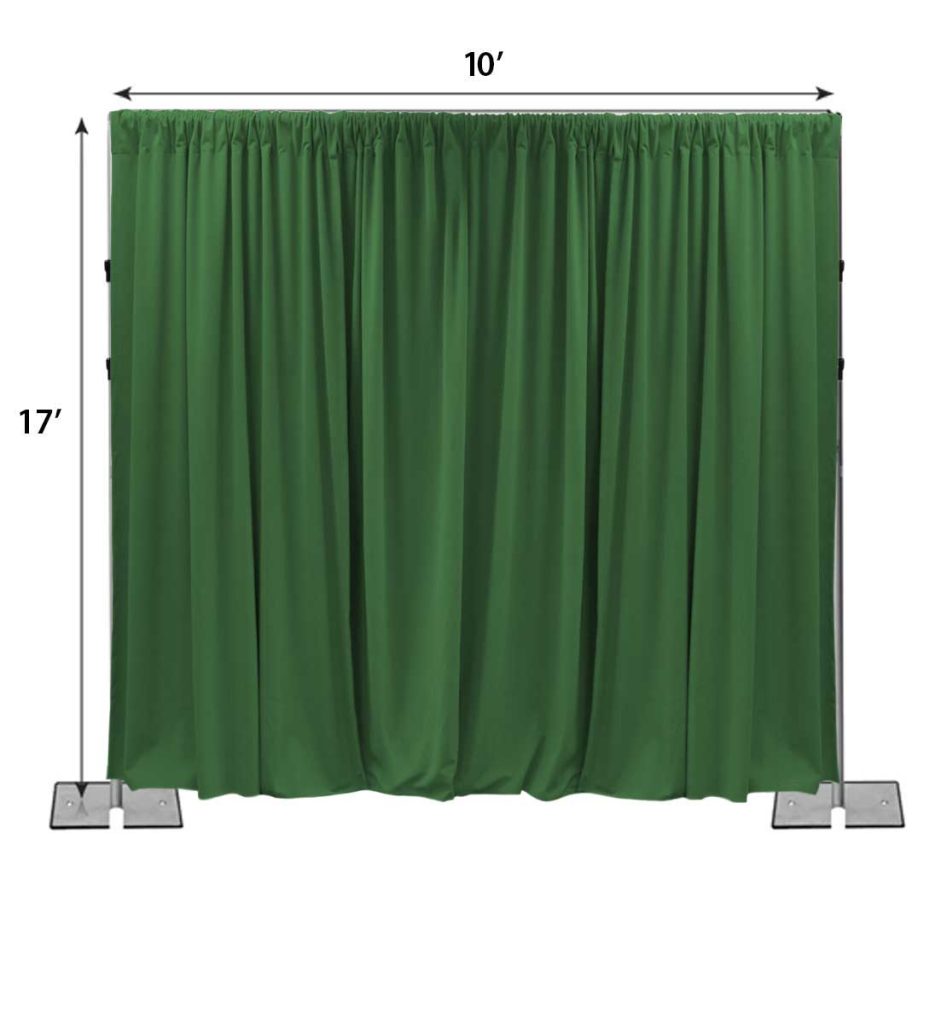 Pipe and Drape Backdrop Kit 17FT High Slip Collar (10FT Wide)7ft
