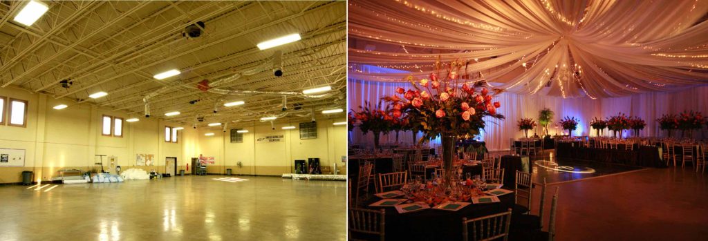 reception before and after