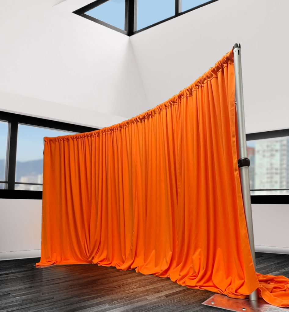 The Drape Designer Kit™ Single Layer CurvedDrape Designer Backwall