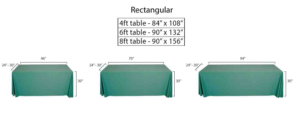 Popular Table Cloth Sizes