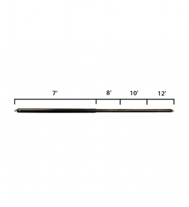 Drape Support Black Anodized (Crossbar) - 7' – 12'