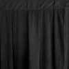 Black Velour Pleated Drape