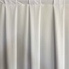 Poly Stretch White Pleated Drape