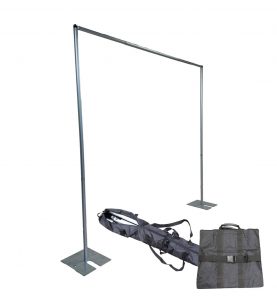 8' H x 10' W Portable Hardware Ready-Ship Backdrop Kit